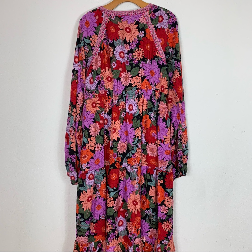 Baltic Born Floral Maxi Dress in Black, Red, Pink, Purple - Picture 11 of 12